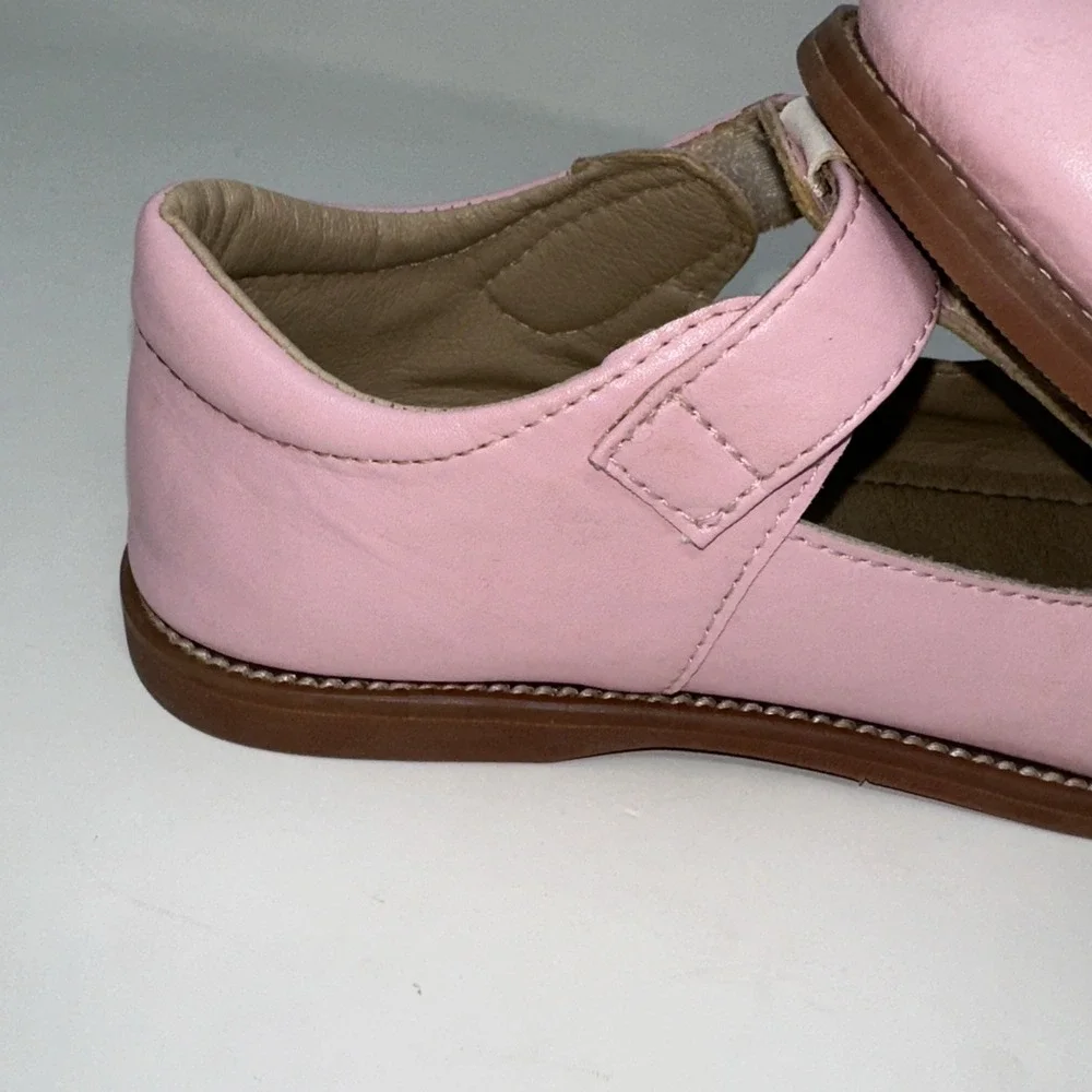 PLGELGTOXI Toddler Girls‎ Pink Leather Heart T-Strap Mary Jane Shoes - Size 12